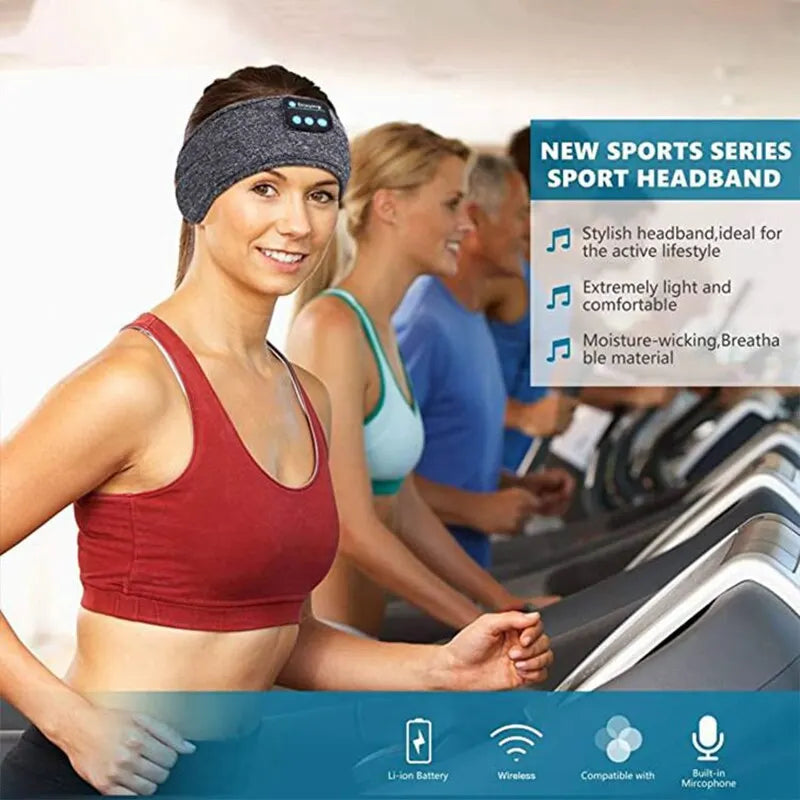 Wireless Bluetooth Headband with Earphones for Sports and Sleep