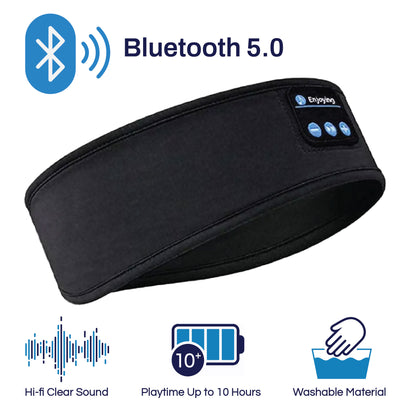 Wireless Bluetooth Headband with Earphones for Sleeping